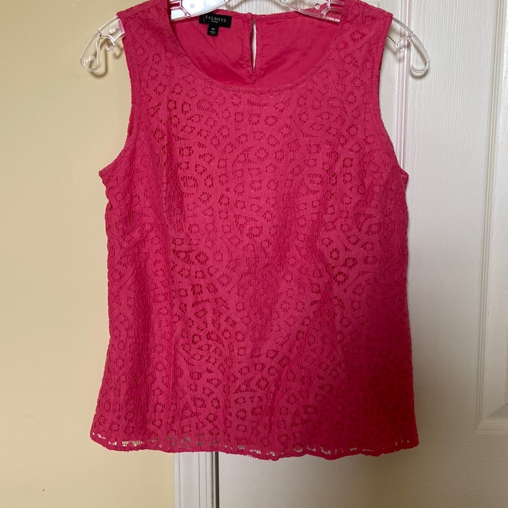Talbots 6P pinks sleeveless top
